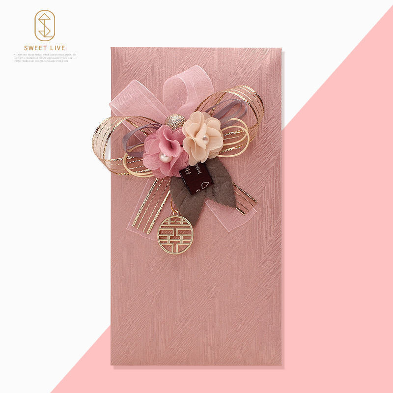 Satin cao cấp Lishifeng đám cưới Trung Quốc đám cưới tặng bạn gái phong bao đỏ