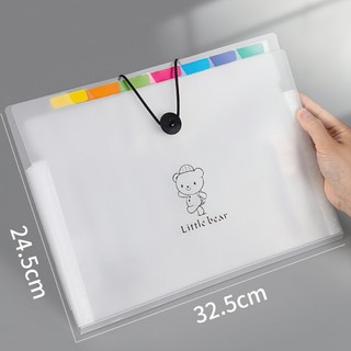Túi đựng tài liệu tệp đựng tài liệu nhiều ngăn kẹp tài liệu A4 đựng đề cương, bài kiểm tra chia ngăn tiện dụng ALINE