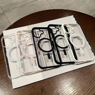 Mới Chống Sốc Acrylic Từ Tính Trong Suốt Ốp Lưng Điện Thoại iPhone 16 15 14 13 12 11 Pro Max Plus Sạc Không Dây Cứng PC Cover funda