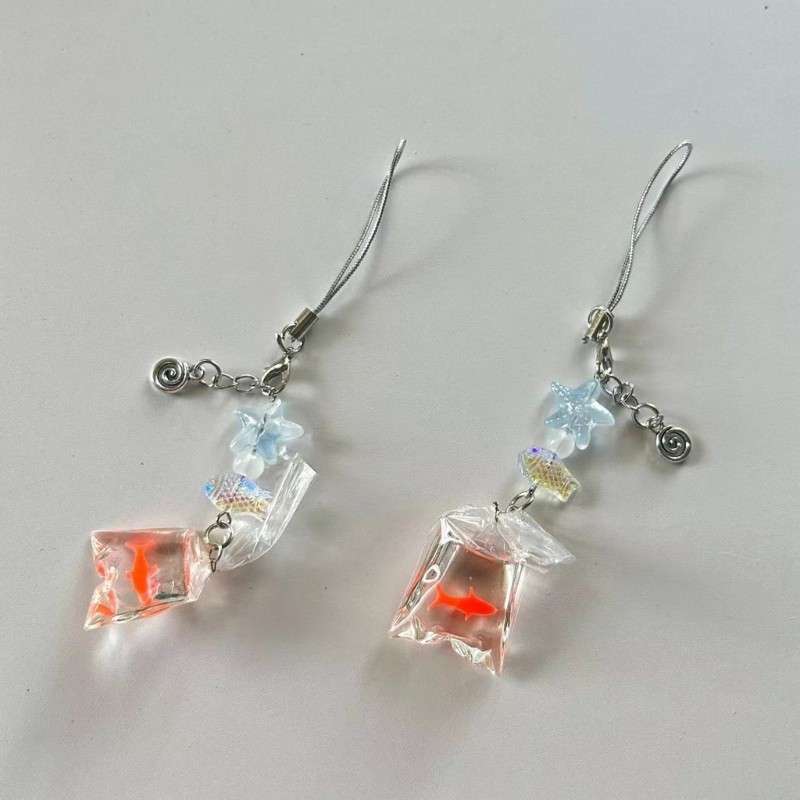 Wellb Đáng Yêu Cá Chìa Khóa Trang Trí Thủ Công Mặt Dây Chuyền Trái Cây Thời Trang Mặt Dây Chuyền Điện Thoại Túi Độc Đáo Mặt Dây Chuyền Quà Cho Người Yêu Thời Trang