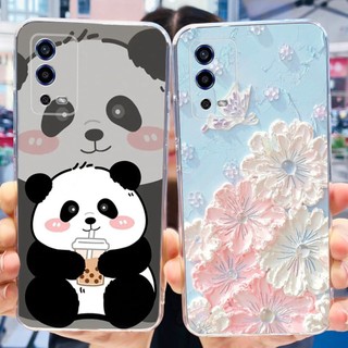 Ốp điện thoại TPU silicon mềm Oppo A55 (CPH2325) Oppo A55 4G Vỏ điện thoại hoạt hình gấu trúc dễ thương