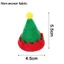 CPINCP 12 Chiếc Mũ Ông Già Noel Giáng Sinh, Chai Quà Tặng Trang Trí Mũ Giáng Sinh Mini, Sáng Tạo Lollipop Nón DIY Yêu Tinh Đồ Thủ Công Mũ Chai Rượu Đảng
