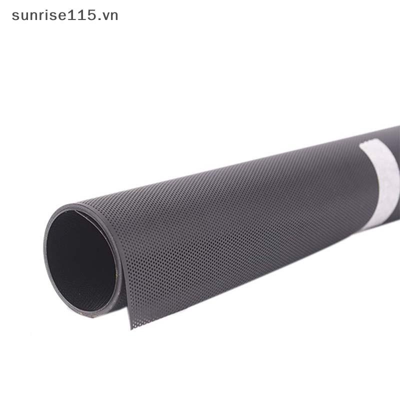 Srvn DIY 30x100cm Lưới máy tính PVC PC Case Quạt làm mát Vỏ lọc bụi màu đen.