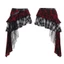 Pealike Nữ Gothic Eo Tầng Xếp Ly Một Dòng Váy Mini Thẩm Mỹ Plaids In Váy Bất Đối Xứng Có Khoen Bel