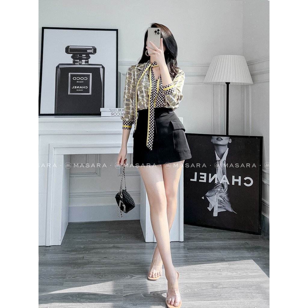 ÁO SƠ MI HỌA TIẾT YELLOW BAG - DÂY NƠ