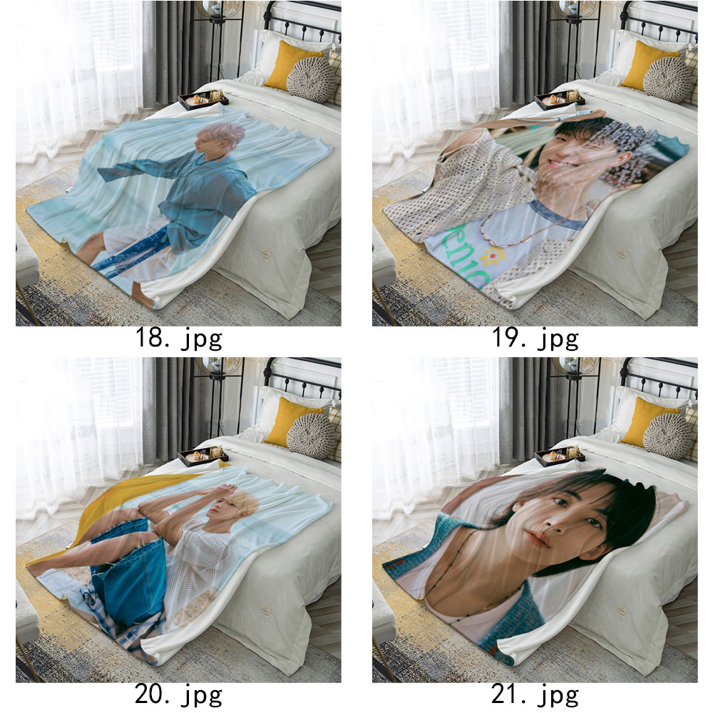 Seventeen Chăn Flannel In Một Mặt Chăn Flannel Điều Hòa Không Khí Chăn