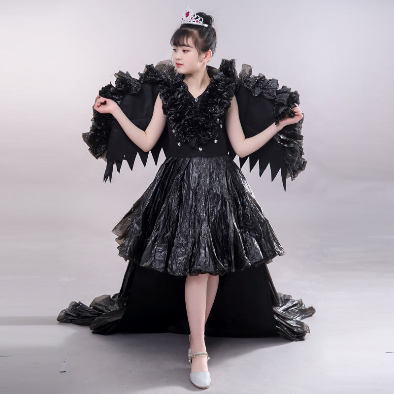 儿童环保时装秀衣服 diy创意亲子服Quần áo thời trang thân thiện với môi trường dành cho trẻ em diy Creative Parent-Con 10.6