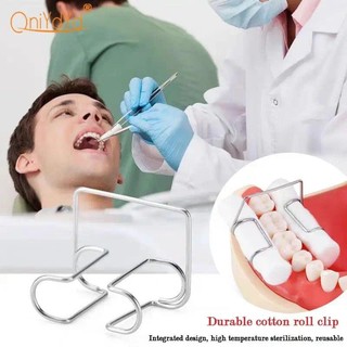 4 Miếng Dán Bông Nha Khoa Cuộn Kẹp Thép Không Gỉ Autoclavaable Cotton Giữ Khử Trùng Nha Khoa Phòng Khám Supplie Dụng Cụ