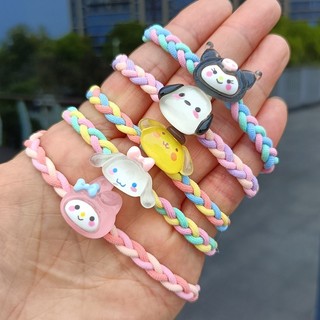 Dây buộc tóc sợi đan nhân vật hoạt hình kuromi  pochacco hellokity melody