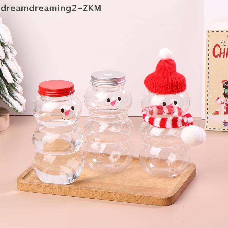 [Dreamdreaming] Bình nước người tuyết Giáng sinh 500ML Chai trà sữa Nước ép cà phê Chai uống nước di động cho quán trà sữa Cốc nước ép gia đình [zkm]