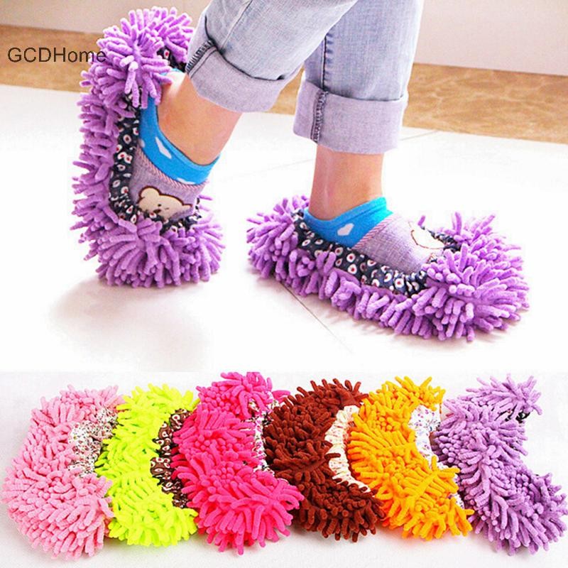 Gcdhome Mới 1 Chiếc al Quét Sàn Phát Hiện Lười Kéo overshoes Sạch Dép Phù Hợp Với Sạch Cây Lau Mũ Che Giày Sạch Sẽ HOT