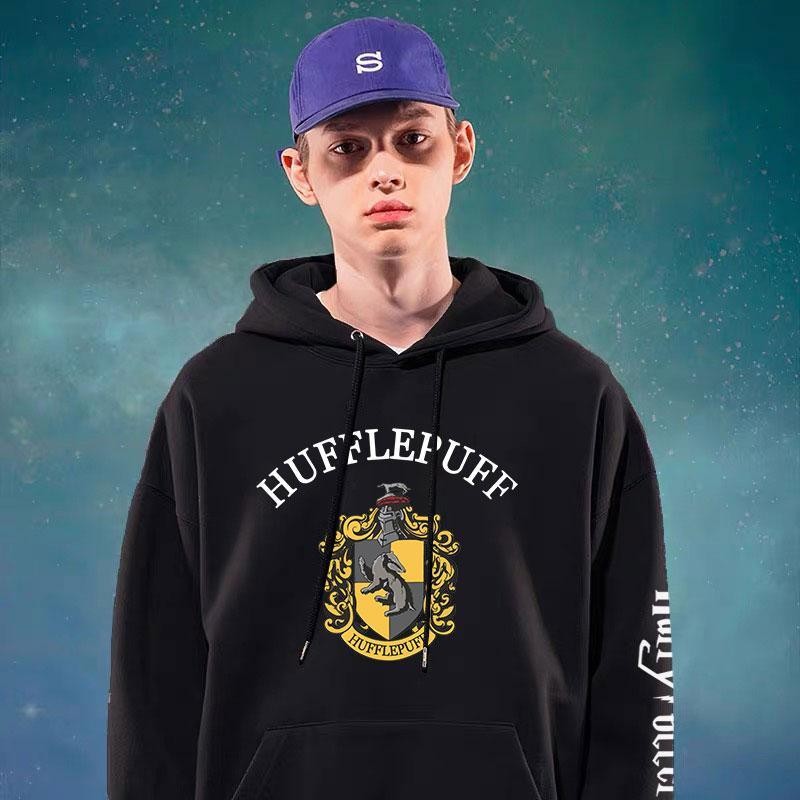 [Giao hàng trong ngày] Cotton Size Lớn Dài Tay Harry Potter Phong Cách Preppy Thu Đông Nam Nữ Plus Phong Cách Nhung Mỏng Phong Cách In Mũ T Phù Hợp Với Cặp Đôi Mặc