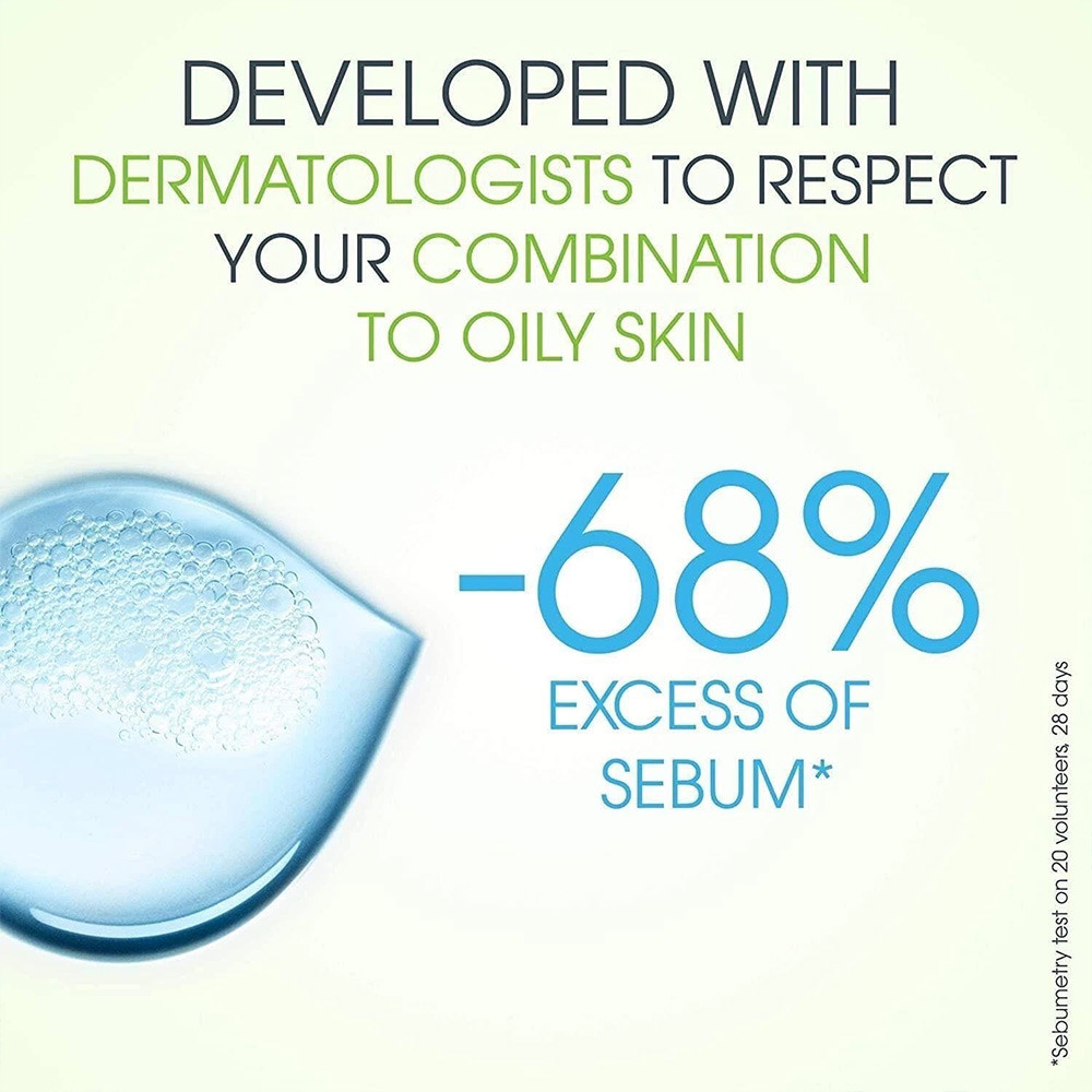 BIODERMA Sebium Gel Moussant Deep Cleansing, Oil Control Facial Cleanser for Oily Acne Skin