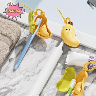 [PNPIA] Hộp bảo vệ bàn chải đánh răng chuối có ngăn kem đánh răng Bàn chải đánh răng Kẹp bụi Hộp đựng phong cách du lịch di động VN