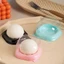 DARON 50 Khay Đóng Gói Bánh Trung Thu, Hộp Bánh Trung Thu Tự Làm Vuông, Nhựa Bền Có Nắp Trong Suốt Chống Bụi Trứng-Yolk Puff Bao Bì Khay Thương Mại