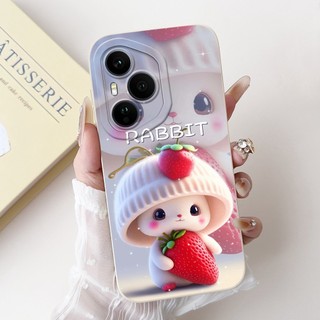 Dành Cho Honor 400 Pro Honor400 Vỏ Hoạt Hình Mèo Thỏ Dễ Thương Honor 400 400Pro 5G Vỏ Điện Thoại Silicon Mềm Bảo Vệ Ống Kính