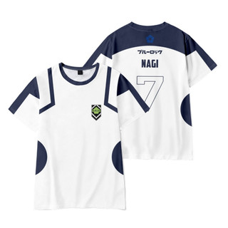 Áo Thun Cosplay Anime Blue Lock Jersey Bachira Meguru Seishiro Nagi - Vải Chất Lượng Cao