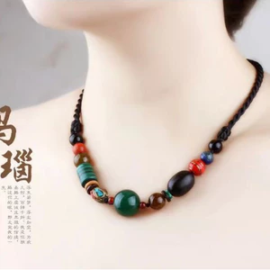 Mã Não Vòng Cổ Nữ Xương Đòn Dây Chuyền Bohemian Phong Cách Mới Hào Quang Phong Cách Dân Tộc Retro Sang Trọng Tất Cả Trận Đấu Cổ Trang Sức Vòng Cổ YJGL