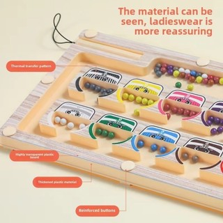 Bảng Mê Cung Montessori Bằng Gỗ Nam Châm Giúp Bé Phân Biệt Màu Sắc Và Số Đếm Kích Thích Tư Duy Logic Hiệu Quả
