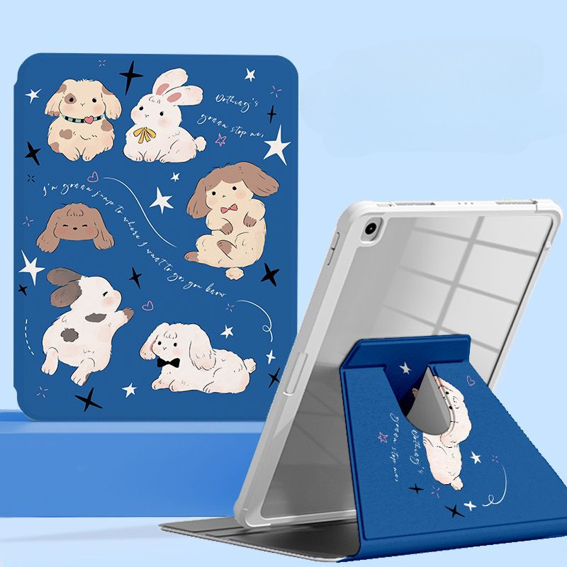 Ốp Bảo Vệ Cho Samsung Galaxy Tab A7 Lite 8.7inch S10ULTRA Tab S6 Lite 2024 S7 + / S8 + / S7FE S9 FE + S10 FE + A9 + Vỏ Máy Tính Bảng Hoạt Hình Dễ Thương Có Giá Đỡ Bút Chì