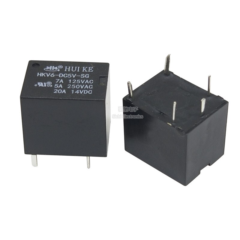 Rơle tín hiệu HUIKE HUIKE chính hãng HKV6-DC5V / 12V / 24V-SG 5 chân T78 20A 12V