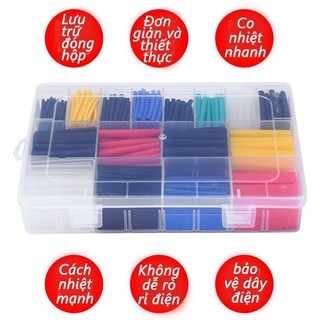 [COD] Bộ Dụng Cụ Ống Co Nhiệt Cách Điện – 164/560 Chiếc, Quấn Dây, Bọc Mối Hàn, Ống Cách Nhiệt Nhiều Kích Thước