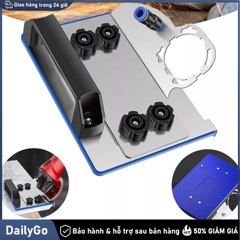 Khung mài góc , Bàn cắt mòi gạch bàn cắt vát 45 độ lắp máy cắt cầm tay , Đế cắt mòi INOX 304 cắt góc 45 độ máy cắt góc