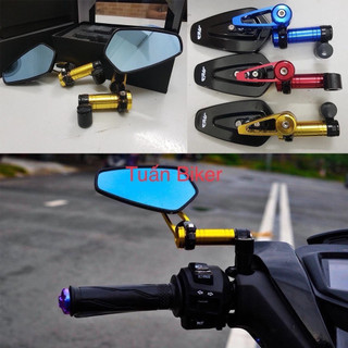 2 cái CRG gương lưng gù cánh tay Gương gấp 360 độQuayXemáyGiá lắp đặt 2c Có thể được gắn trái + phải