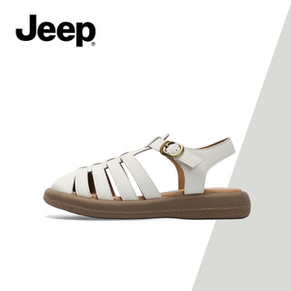 JEEP Nữ Mùa Hè Mới Phát Hành Xăng đan La Mã, Đế Mềm Thoáng Khí Chống Dây, Dép Ngoài Trời Dệt Đa Năng