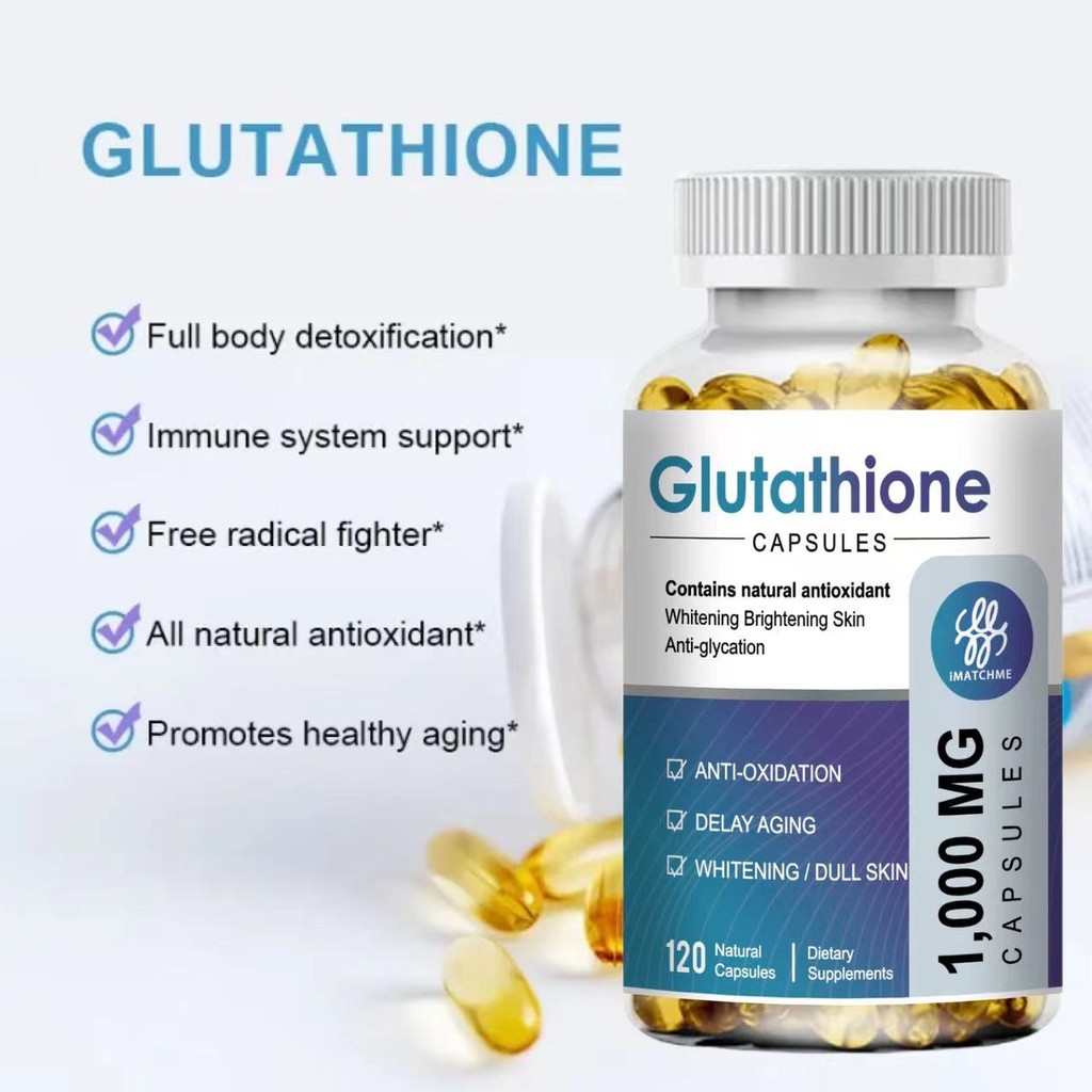 imatchme glutathione 1000mg L-Glutathione Capsules Powerful Antioxidant, Anti-aging