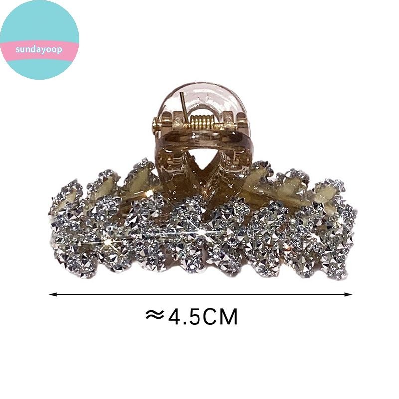 Sund 2 Chiếc Lúa Mì Viền Pha Lê Ánh Sáng Sang Trọng Tính Khí Kim Cương Giả Kẹp Dành Cho Nữ Bé Gái Ngọt Ngào Phụ Kiện Tóc Quà Tặng VN