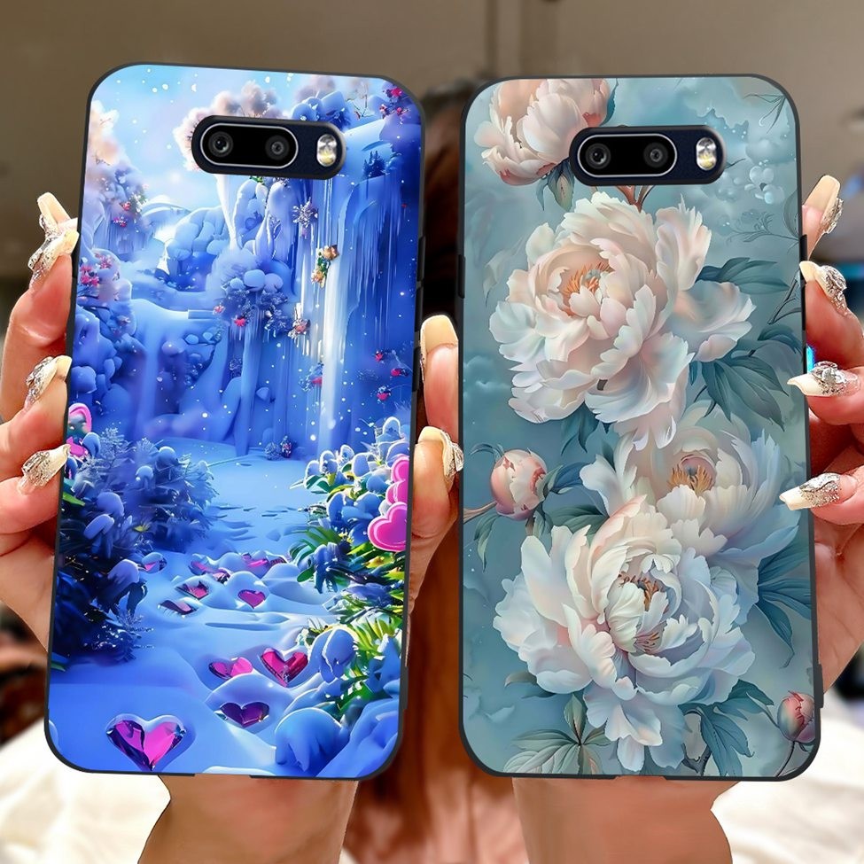 Ốp lưng LG V50S ThinQ 5G LM-V510N Silicon Thẩm Mỹ Mèo Dễ Thương Thời Trang Hoa Sơn Ốp lưng LG V50S ThinQ
