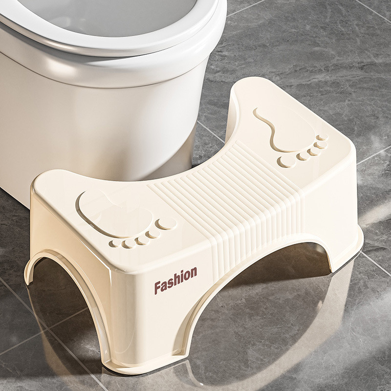 Ghế Kê Chân Toilet Trong Suốt Hỗ Trợ Tư Thế Đi Vệ Sinh Khoa Học, Chống Táo Bón