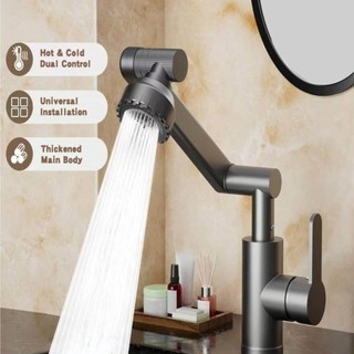 Vòi Lavabo Nóng Lạnh Inox 304 Đa Chiều Cao Cấp – Sang Trọng & Tiện Dụng