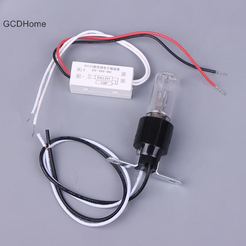 GCDHome Khử Trùng Tia Cực Tím 3W 12V 185-254nm cho Tủ Lạnh Lò Vi Sóng HOT