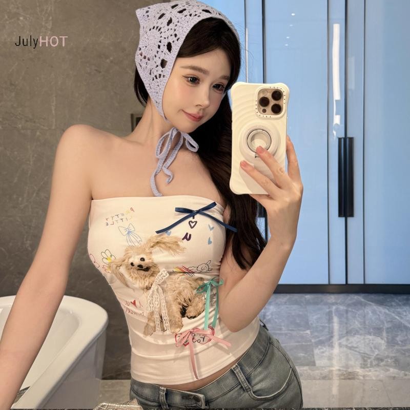 Quây áo không tay hình con chó ngọt ngào, nơ gợi cảm - PerfectChoice