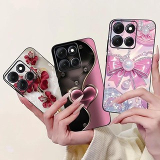 Dành Cho Motorola Moto G86 G56 5G / Motorola G66j G66y G86 Vỏ Điện Thoại Điện Thoại Sang Trọng Bướm In Hình Hoa Vỏ Mềm
