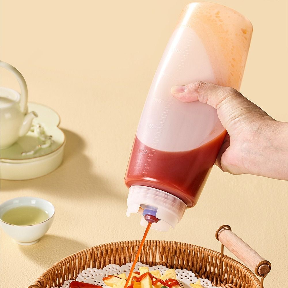 Bình đựng nước sốt ép SUNKISSD, Chai ép công suất lớn bằng nhựa, Bình đựng Salad 360 / 700 / 1000ml Nồi dã ngoại