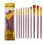 SA 10 Chiếc Bàn Chải Sơn Bộ Nylon Màu Nước Acrylic Sơn Bộ Bàn Chải Vẽ Và Nghệ Thuật Tiếp Liệu Cho Tác Phẩm Nghệ Thuật Chi Tiết