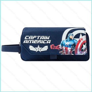 YT4 Người Nhện Hộp Đựng Bút Sinh Viên Túi Bảo Quản Dung Tích Lớn Captain America Túi Văn Phòng Phẩm