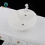 Gamchiano 1 / 12 Bồn rửa tròn thu nhỏ + Bộ tủ cho mô hình nhà búp bê