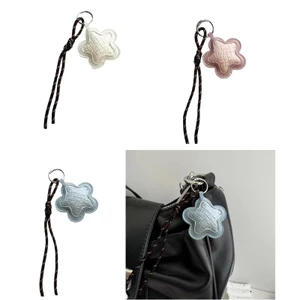 Treeling Sang Trọng Năm Điểm Ngôi Sao Chìa Khóa Da PU Tay Nghề Thủ Công Móc Khóa Quyến Rũ Lý Tưởng Cho Sinh Nhật Và Lễ Kỷ Niệm