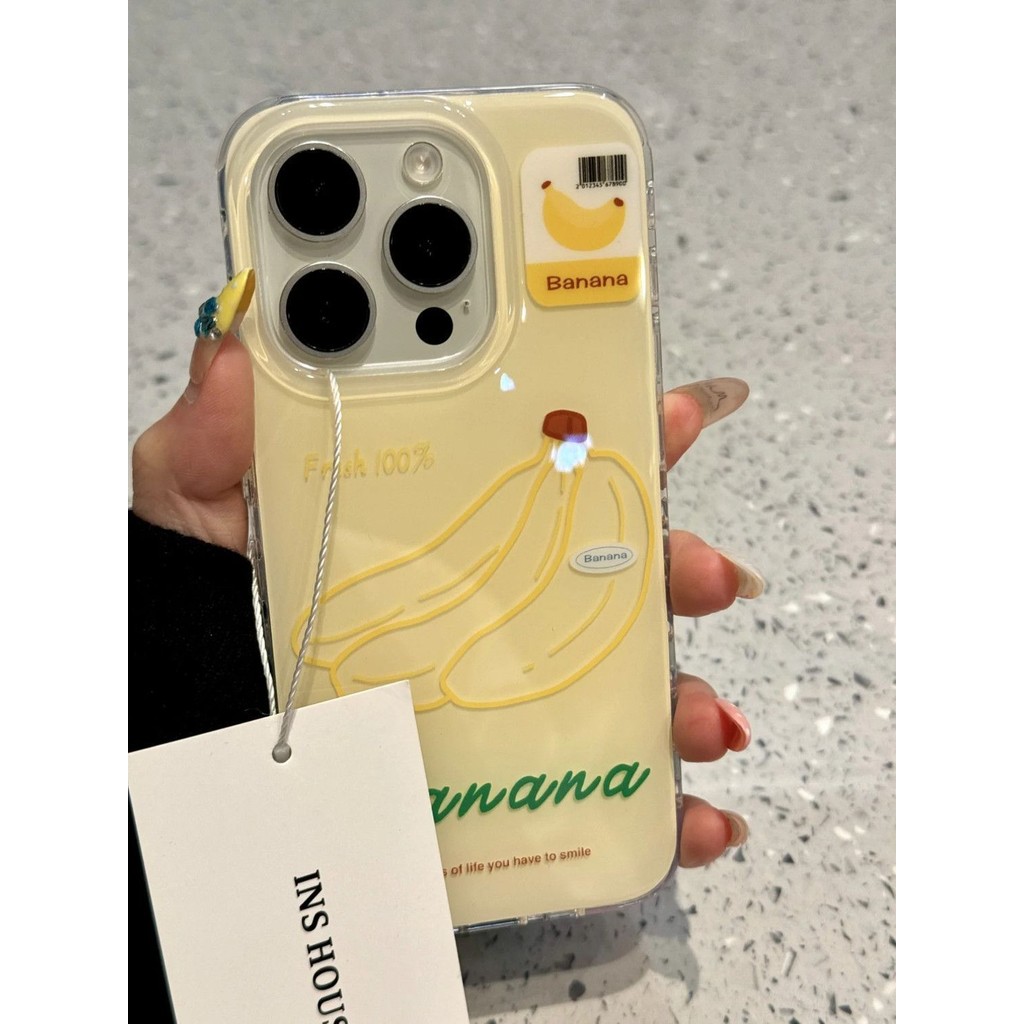 【✨Spot】[Đế chuối dưa hấu + Vỏ điện thoại] ốp lưng iphone 16pro /Apple 15 promax / 14plus, chống sốc