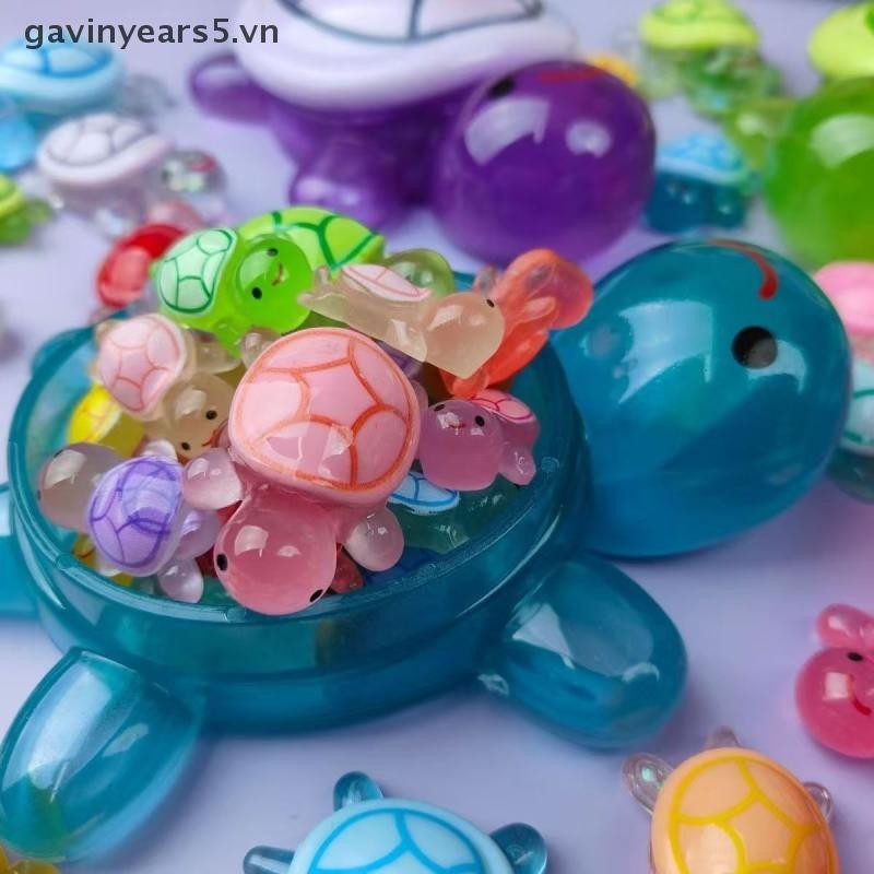 # gavin # 1 Rùa lớn phát sáng ban đêm + Các bức tượng rùa phát sáng bằng nhựa Thủ công phát sáng Rùa lưu trữ Trang trí cảnh quan Máy tính để bàn.