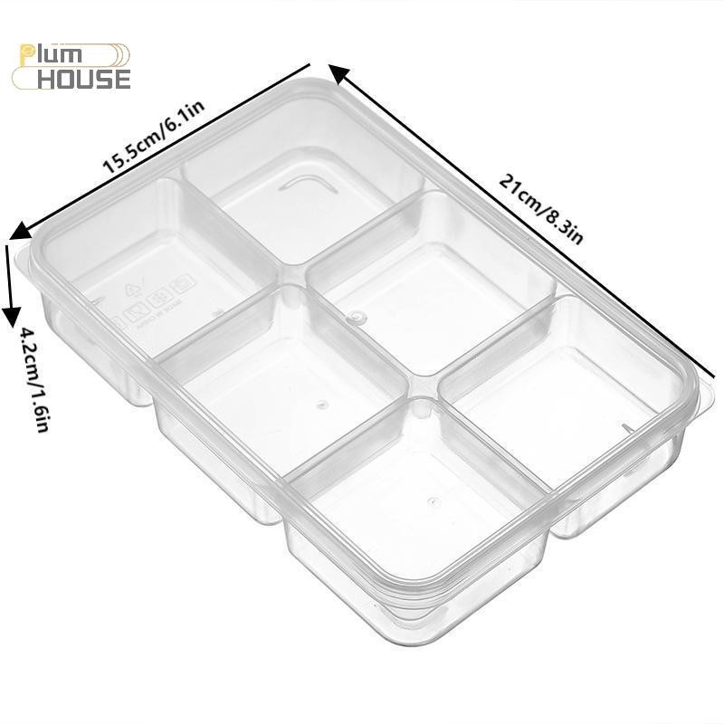 PlumHOUSE Trong Suốt 6 Lưới Hộp Bảo Quản Tủ Lạnh Dung Tích Lớn Hộp Bảo Quản Ngăn Thịt Thực Phẩm Dụng Cụ Nhà Bếp VN