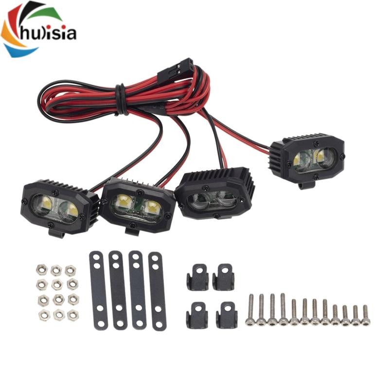 chulisia RC Thay Thế Cản Đèn LED Đèn Pha RC Cho: 8 DIY Accs DIY Sửa Đổi Xe Ô Tô Xe Bánh Xích