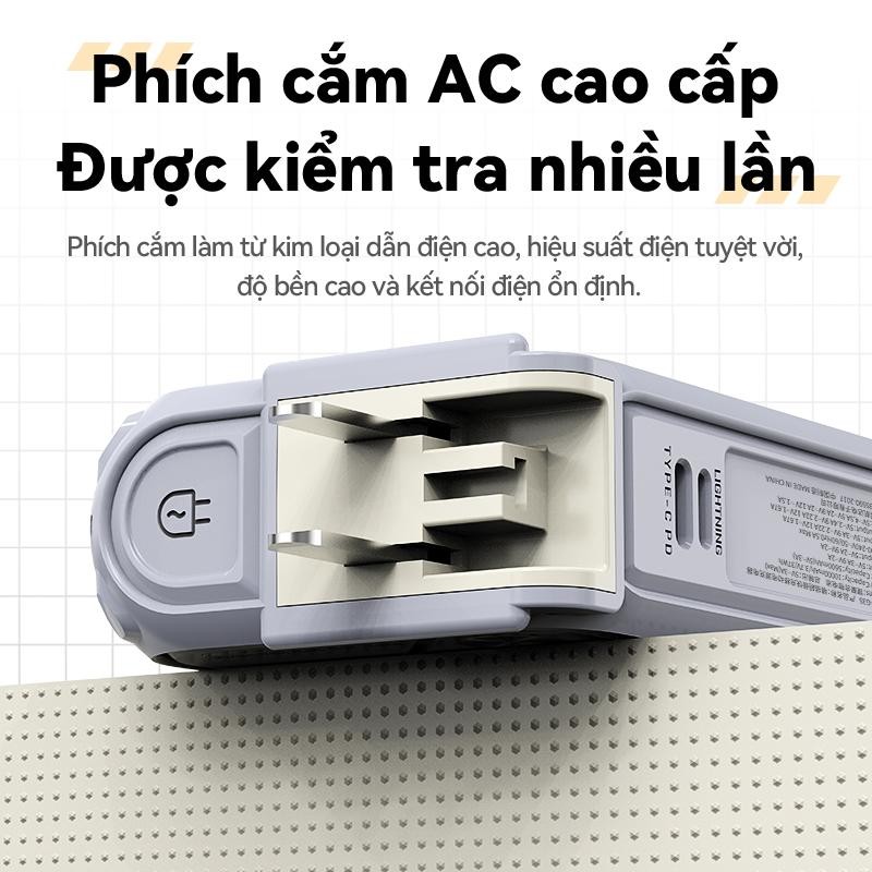 sạc dự phòng  Chính Hãng , Hỗ Trợ Sạc Không Dây,Củ Sạc có chứng nhận CCC, 12 Tháng（D042-3）