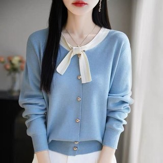 Áo Cardigan Dệt Kim Tay Dài Phong Cách Hàn Quốc, Thích Hợp Mùa Thu