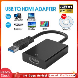 Adapter PC thích USB3 cho tương tay HD HDMI máy màn Converter Cable sang đa dễ dàng sử dụng hình với Windows Cáp xách