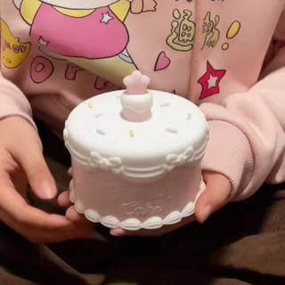 Sáng Tạo Bánh Sinh Nhật Đèn Ngủ Kawaii Dễ Thương Trang Trí Bàn Làm Việc Phụ Kiện Sinh Nhật